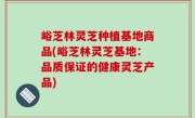 峪芝林灵芝种植基地商品(峪芝林灵芝基地：品质保证的健康灵芝产品)