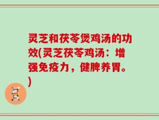 灵芝和茯苓煲鸡汤的功效(灵芝茯苓鸡汤：增强免疫力，健脾养胃。)