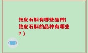 铁皮石斛有哪些品种(铁皮石斛的品种有哪些？)