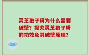 灵芝孢子粉为什么需要破壁？探究灵芝孢子粉的功效及其破壁原理？