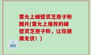 雷允上破壁灵芝孢子粉图片(雷允上推荐的破壁灵芝孢子粉，让你健康无忧！)