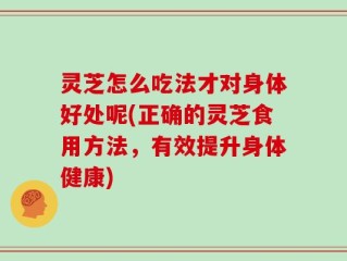 灵芝怎么吃法才对身体好处呢(正确的灵芝食用方法，有效提升身体健康)