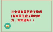 三七堂有灵芝孢子粉吗(有卖灵芝孢子粉的地方，你知道吗？)