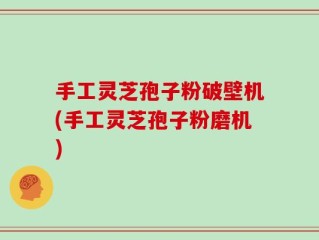 手工灵芝孢子粉破壁机(手工灵芝孢子粉磨机)