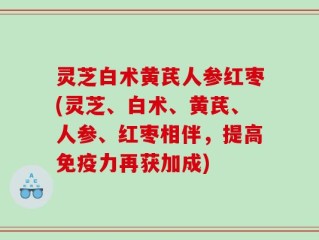灵芝白术黄芪人参红枣(灵芝、白术、黄芪、人参、红枣相伴，提高免疫力再获加成)