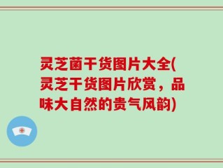 灵芝菌干货图片大全(灵芝干货图片欣赏，品味大自然的贵气风韵)