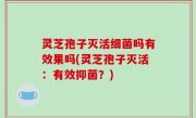 灵芝孢子灭活细菌吗有效果吗(灵芝孢子灭活：有效抑菌？)