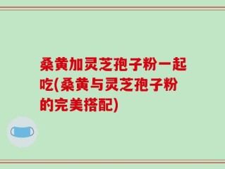 桑黄加灵芝孢子粉一起吃(桑黄与灵芝孢子粉的完美搭配)