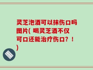 灵芝泡酒可以抹伤口吗图片( 喝灵芝酒不仅可口还能治疗伤口？！)