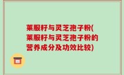 莱服籽与灵芝孢子粉(莱服籽与灵芝孢子粉的营养成分及功效比较)