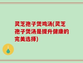 灵芝孢子煲鸡汤(灵芝孢子煲汤是提升健康的完美选择)