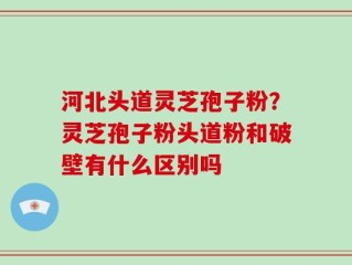 河北头道灵芝孢子粉？灵芝孢子粉头道粉和破壁有什么区别吗