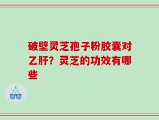 破壁灵芝孢子粉胶囊对乙肝？灵芝的功效有哪些