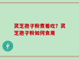 灵芝孢子粉煮着吃？灵芝孢子粉如何食用