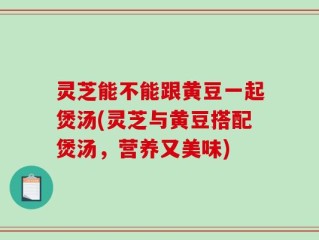 灵芝能不能跟黄豆一起煲汤(灵芝与黄豆搭配煲汤，营养又美味)