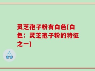 灵芝孢子粉有白色(白色：灵芝孢子粉的特征之一)