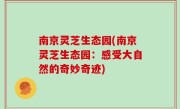 南京灵芝生态园(南京灵芝生态园：感受大自然的奇妙奇迹)