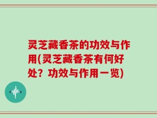 灵芝藏香茶的功效与作用(灵芝藏香茶有何好处？功效与作用一览)