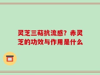 灵芝三萜抗流感？赤灵芝的功效与作用是什么