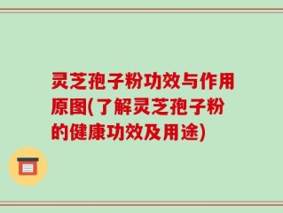 灵芝孢子粉功效与作用原图(了解灵芝孢子粉的健康功效及用途)