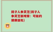 鸽子人参灵芝(鸽子人参灵芝新观察：可能的健康益处)