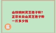 山核桃树灵芝孢子粉？正宗长白山灵芝孢子粉一斤多少钱