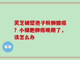 灵芝破壁孢子粉肺腺癌？小细胞肺癌晚期了，该怎么办