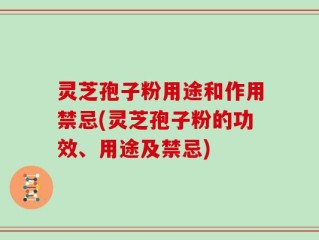 灵芝孢子粉用途和作用禁忌(灵芝孢子粉的功效、用途及禁忌)