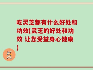 吃灵芝都有什么好处和功效(灵芝的好处和功效 让您受益身心健康)