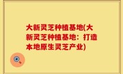 大新灵芝种植基地(大新灵芝种植基地：打造本地原生灵芝产业)