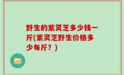 野生的紫灵芝多少钱一斤(紫灵芝野生价格多少每斤？)