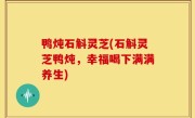 鸭炖石斛灵芝(石斛灵芝鸭炖，幸福喝下满满养生)