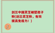 剑兰中国灵芝破壁孢子粉(剑兰灵芝粉，有效提高免疫力！)