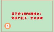 灵芝孢子粉管腰疼么？免疫力低下，怎么调理