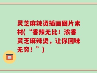灵芝麻辣烫插画图片素材(“香辣无比！浓香灵芝麻辣烫，让你回味无穷！”)