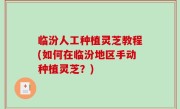 临汾人工种植灵芝教程(如何在临汾地区手动种植灵芝？)