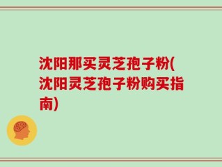 沈阳那买灵芝孢子粉(沈阳灵芝孢子粉购买指南)
