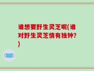 谁想要野生灵芝呢(谁对野生灵芝情有独钟？)