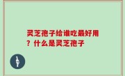灵芝孢子给谁吃最好用？什么是灵芝孢子