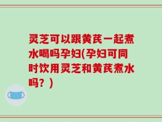 灵芝可以跟黄芪一起煮水喝吗孕妇(孕妇可同时饮用灵芝和黄芪煮水吗？)
