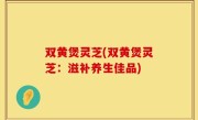 双黄煲灵芝(双黄煲灵芝：滋补养生佳品)