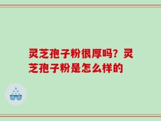 灵芝孢子粉很厚吗？灵芝孢子粉是怎么样的