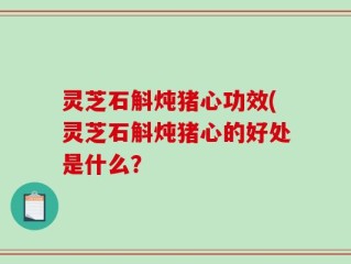 灵芝石斛炖猪心功效(灵芝石斛炖猪心的好处是什么？