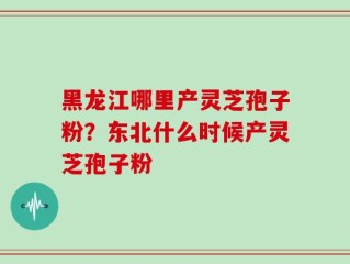 黑龙江哪里产灵芝孢子粉？东北什么时候产灵芝孢子粉