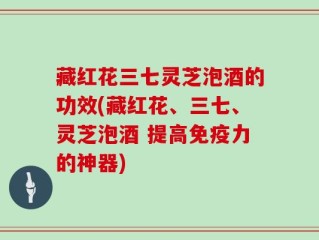 藏红花三七灵芝泡酒的功效(藏红花、三七、灵芝泡酒 提高免疫力的神器)