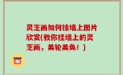 灵芝画如何挂墙上图片欣赏(教你挂墙上的灵芝画，美轮美奂！)