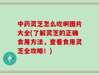 中药灵芝怎么吃啊图片大全(了解灵芝的正确食用方法，查看食用灵芝全攻略！)
