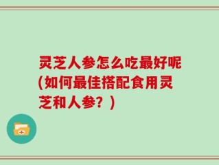 灵芝人参怎么吃最好呢(如何最佳搭配食用灵芝和人参？)