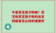 不是灵芝孢子粉嘛？灵芝和灵芝孢子粉的关系到底是怎么样的谁更好