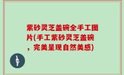 紫砂灵芝盖碗全手工图片(手工紫砂灵芝盖碗，完美呈现自然美感)